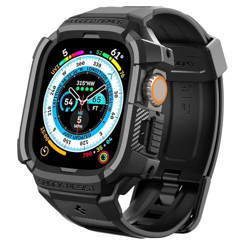 Spigen Apple Watch Ultra 3/2/1 (49mm) Capa + Pulseira – Rugged Armor Pro